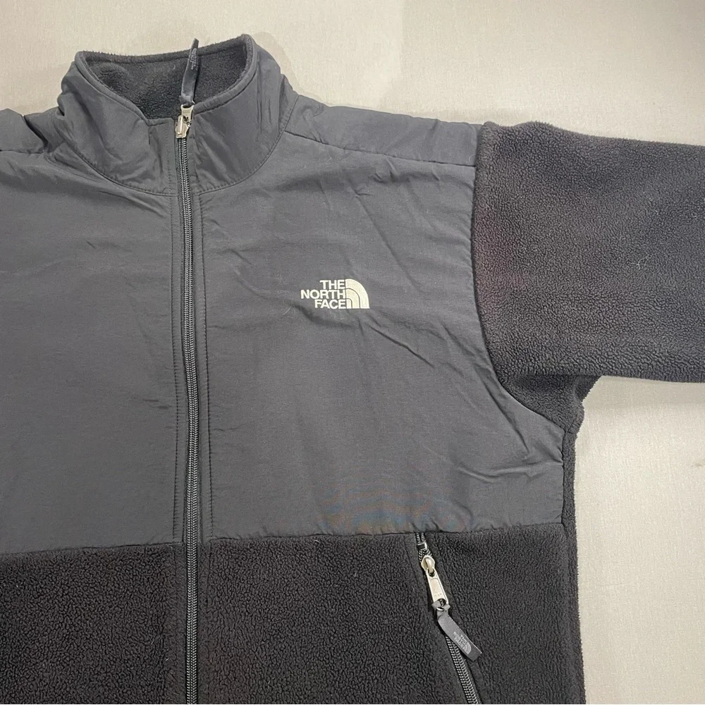 The North Face Kids Denali Full Zip Fleece Polartec Jacket, Black, Youth XL
